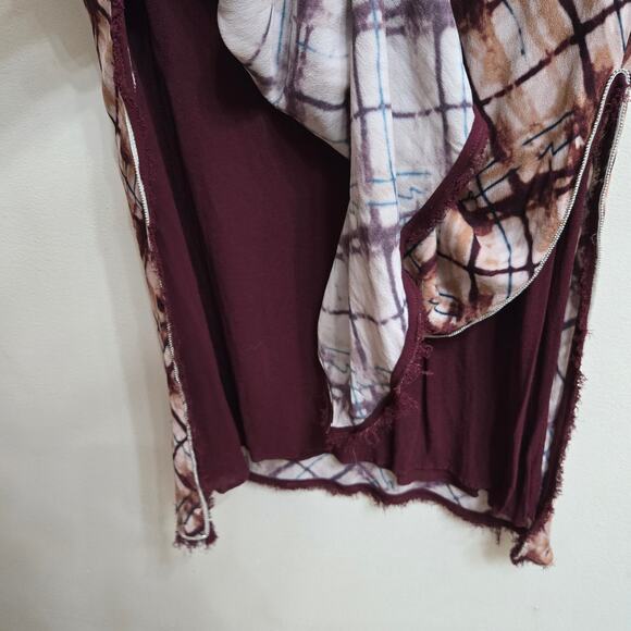 ZARA Womens Limited Edition Holiday Maximalist Mixed Media Empire Waist Dress S - Picture 8 of 12